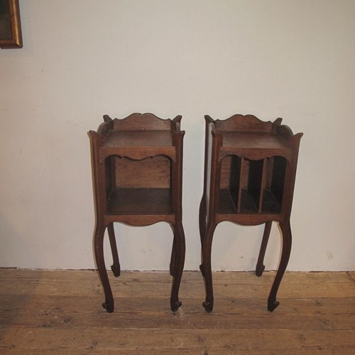 Pair Of Oak Bedside Cabinets