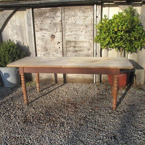 Large Antique Pine Bakery Table