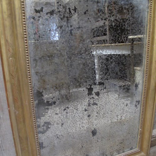 Amazing Antique Foxed Glass Mirror