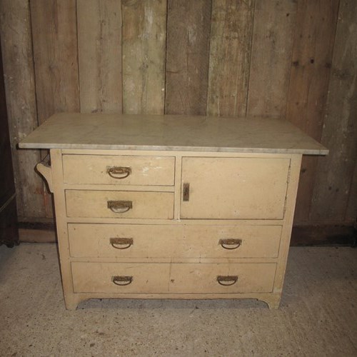 Marble Top Boulangerie Table