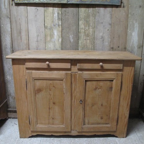 Narrow Antique Pine Cupboard