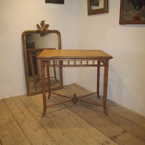 Antique Faux Bamboo Table
