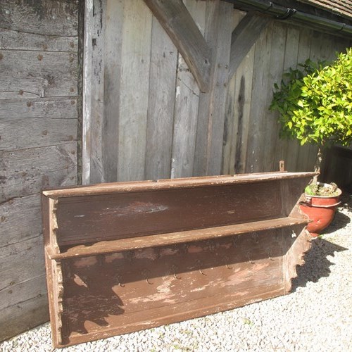 Antique Oak Rack Original Paint