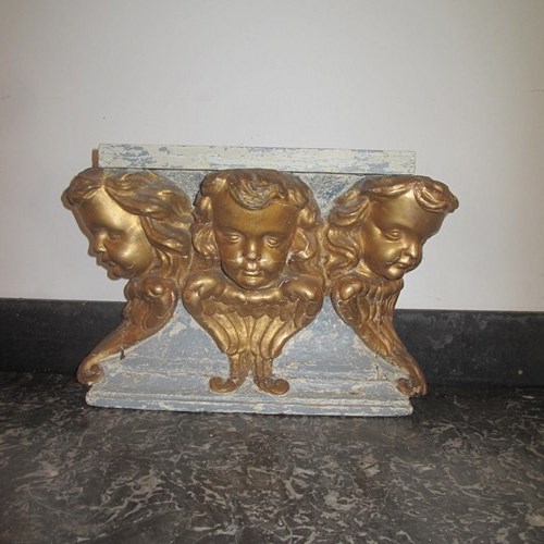 18Th Century Cherub Plinth