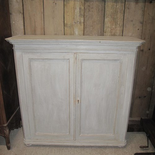 19Th Century Painted Pine Cupboard