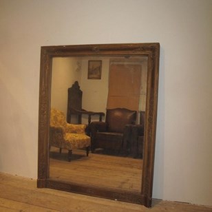Large Antique Gilded Mirror