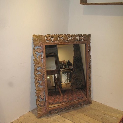 Large French Antique Florentine Mirror