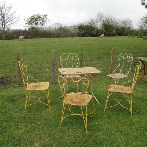 Antique Italian Garden Table And Chairs.