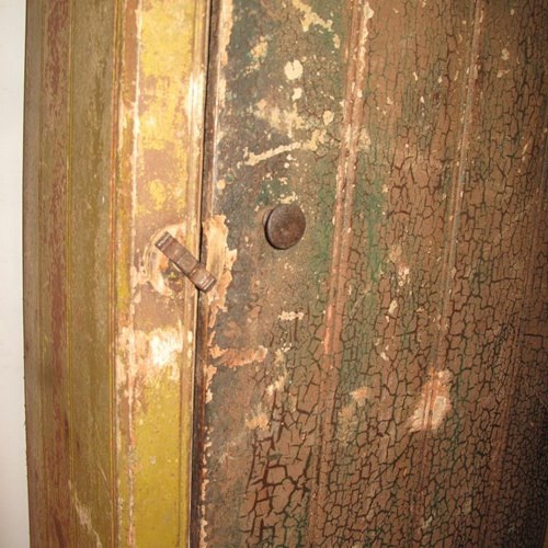 Antique Crackled Paint Cupboard