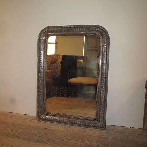 Antique Silver Gilt Mirror