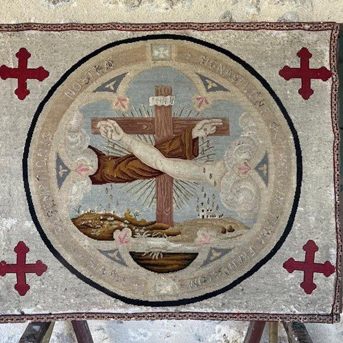 Pair Of 18Th Century French Religious Tapestries 