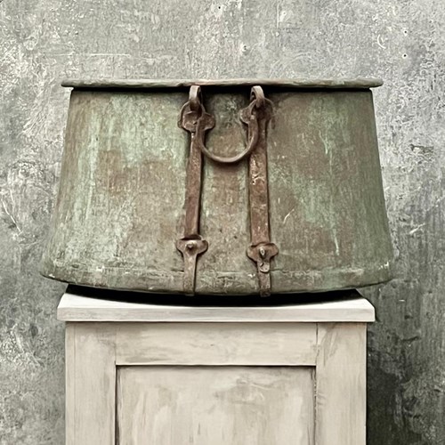Antique Copper  Cauldron