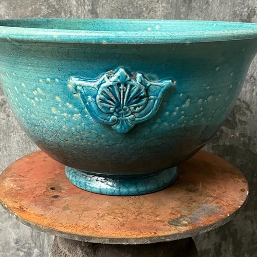 Large Ceramic Glazed Bowl
