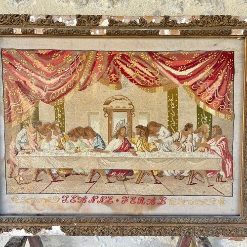 Antique Religious Embroidery 