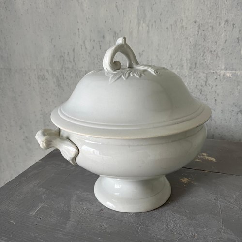 19Th Century Ironstone Soupier 