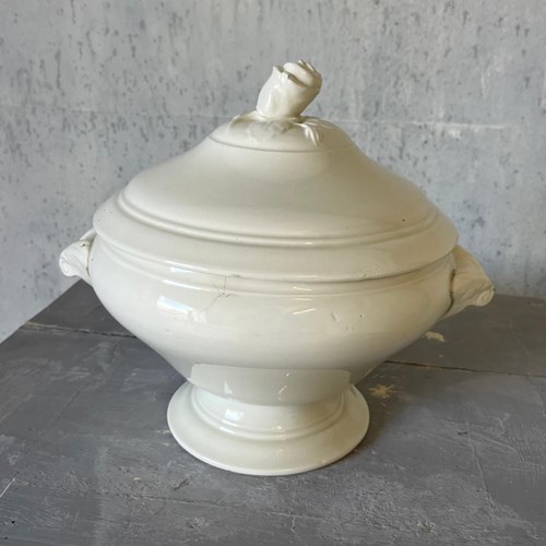 19Th Century Cream Soupier 