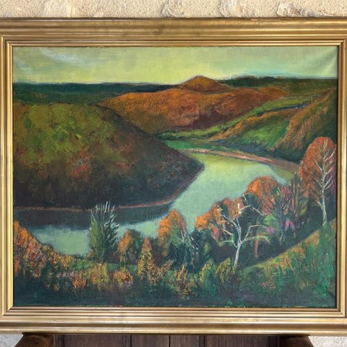 Signed Landscape By André Courty