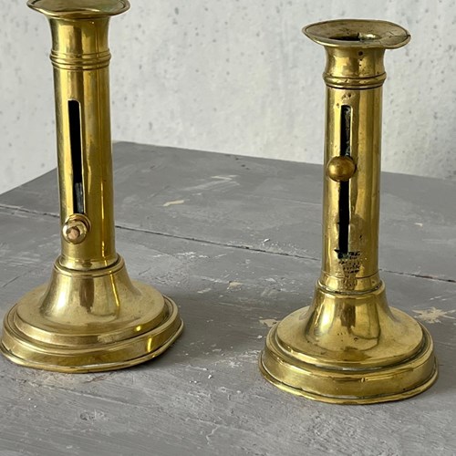 Pair Of Brass Candlesticks 