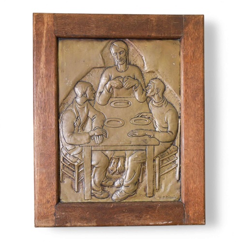 Brass Relief By J. Gillain