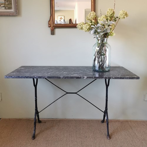 French Black Marble Table 