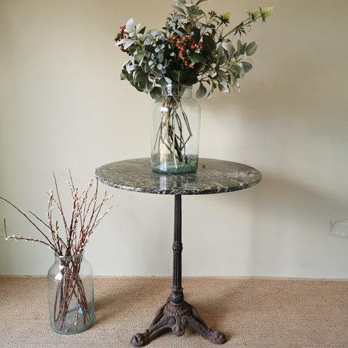 French Green Marble Table 