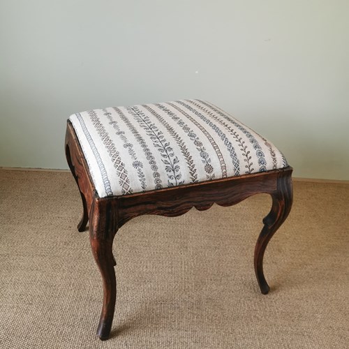 Faux Rosewood Footstool 