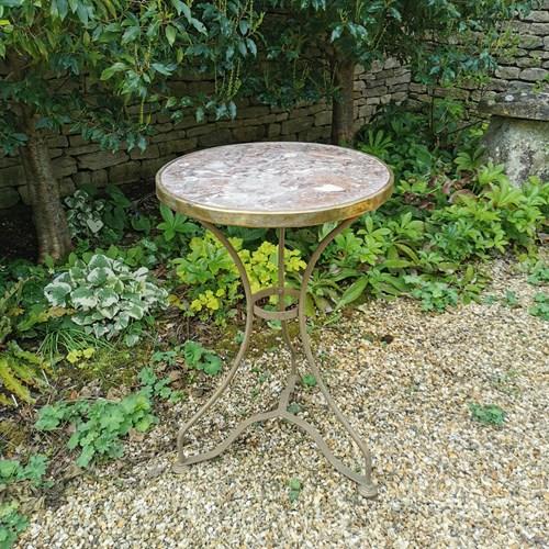 French Pink Marble Table 
