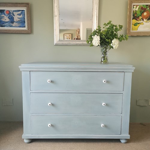Hungarian Painted Chest Of Drawers 