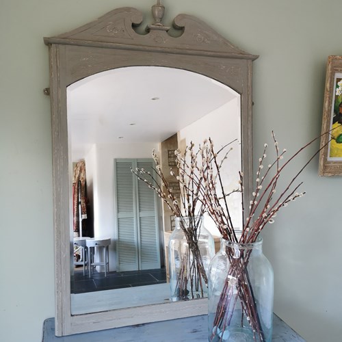 Painted Wooden Mirror 