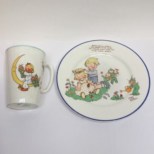 "Mabel Lucie Attwell' SHELLEY mug & plate