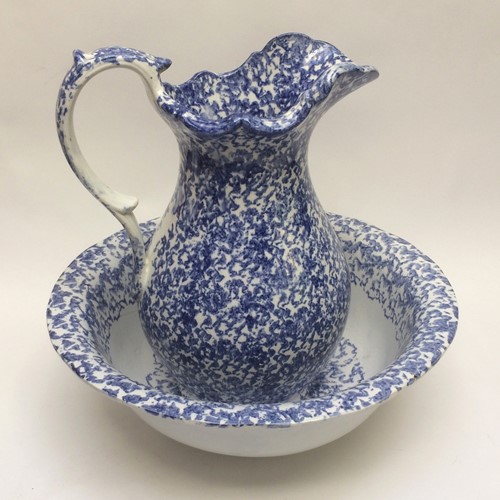 Spongeware Pitcher And Basin