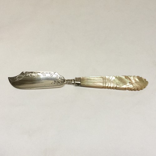 Silver And Mother Of Pearl Butter Knife- B.1825 