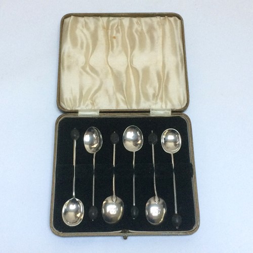 Silver Coffee Bean Spoons Hallmarked 1927