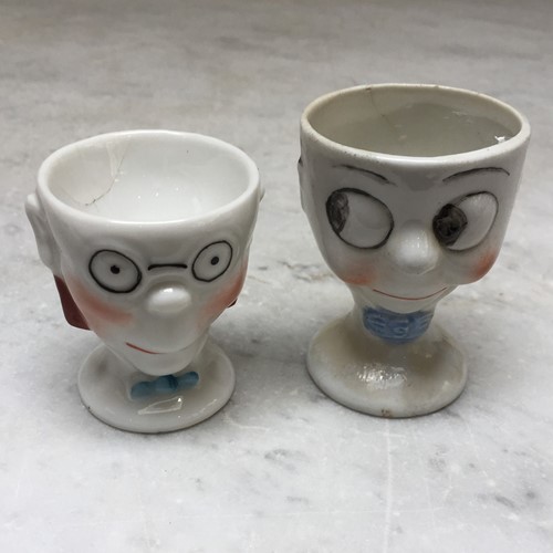 1920'S Porcelain 'Eye Spy' Egg Cups £20 Each