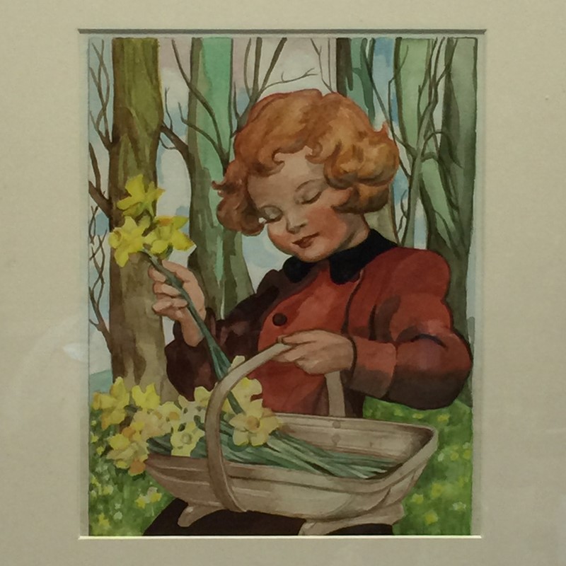 'Picking Daffodils' 1940's Watercolour -general-store-no-2-2-main-637471845649880316.JPG