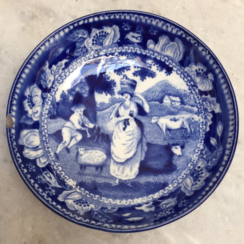 'Milkmaid And Shepherd' 19th C Blue & White -general-store-no-2-2a-main-637584920091674972.JPG