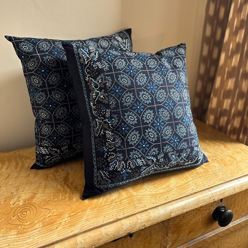19Th Century Dutch Fichu Handkerchief Cushion