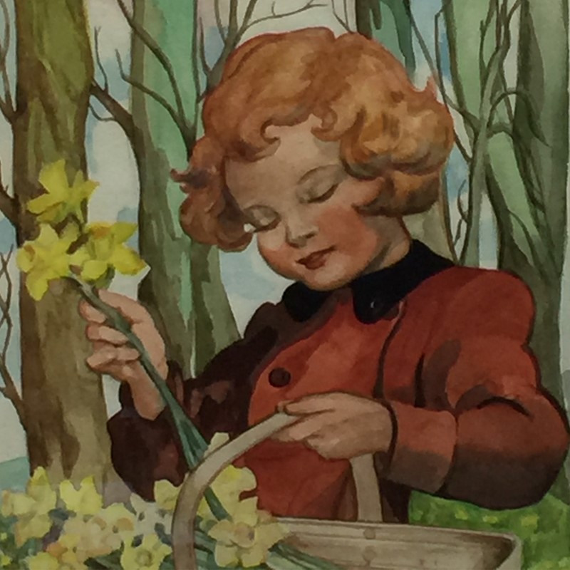 'Picking Daffodils' 1940's Watercolour -general-store-no-2-3-main-637471845719100697.JPG