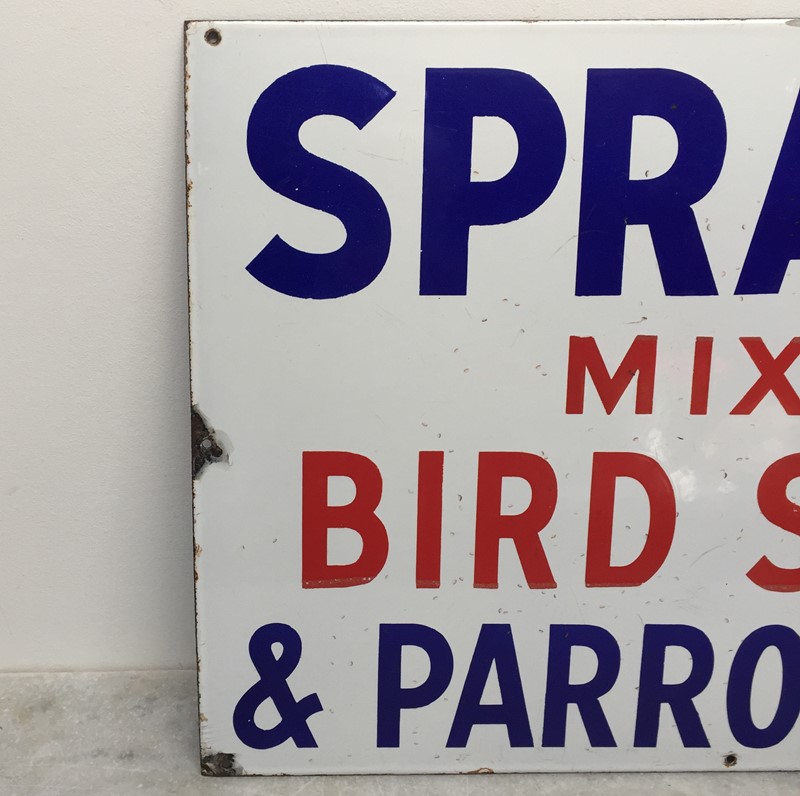Large Enamel Spratt's Bird Seed And Parrot Food -general-store-no-2-3-main-637622310195314083.JPG
