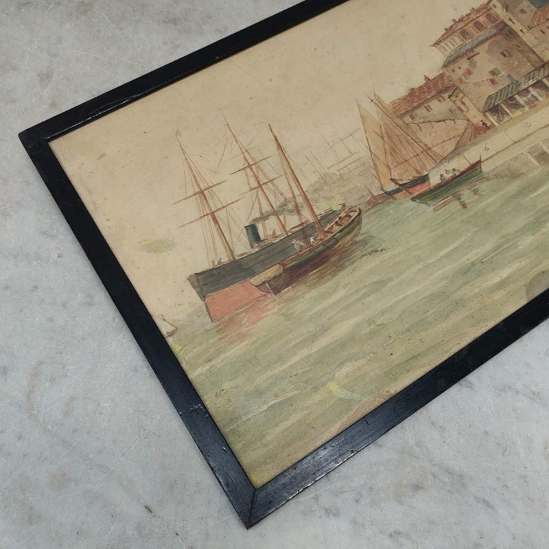 "A Mediterranean Scene" 1911 Watercolour-general-store-no-2-3-main-637792193031472171.jpg
