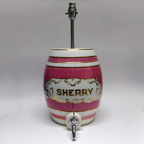Sherry barrel lamp