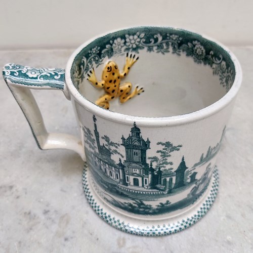 Huge Staffordshire Frog Mug