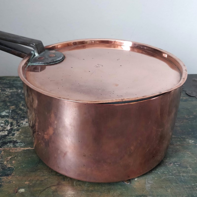 Five English Copper saucepans stamped I.S-general-store-no-2-img-20190712-091514-main-636993138419720231.jpg