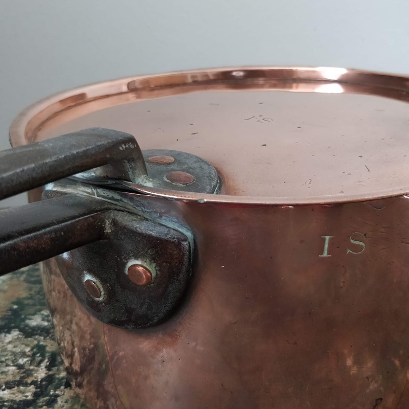 Five English Copper saucepans stamped I.S-general-store-no-2-img-20190712-091535-main-636993140078963321.jpg