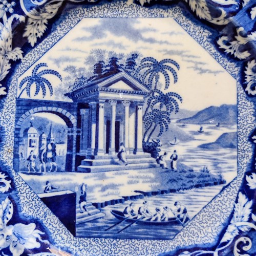 Early 19th Century Blue & White Plate