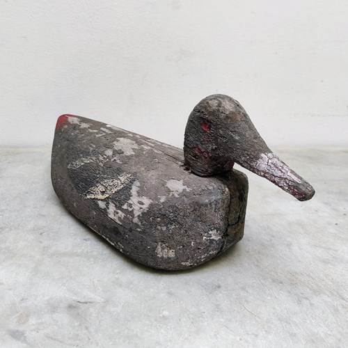 Weathered Folk Art Decoy Duck