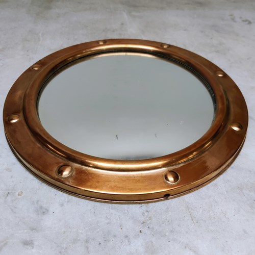 Copper Porthole Convex Mirror