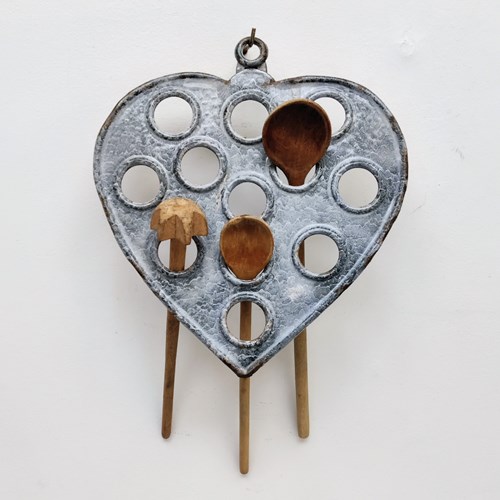 Continental Enamel Wall Hanging Spoon Rack