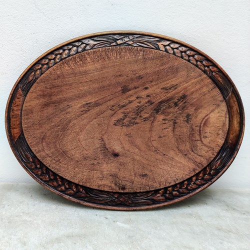 Carved Oval Bread Board