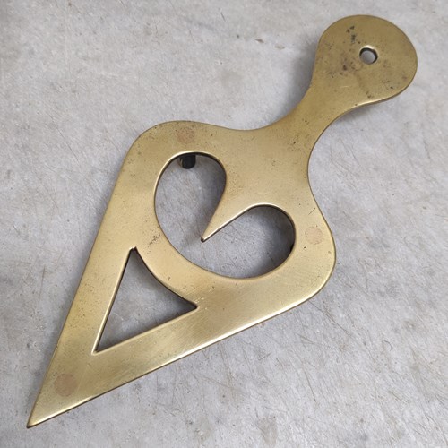 Stylish 19Th Century Brass Trivet